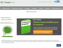 Tablet Screenshot of powerdata.es